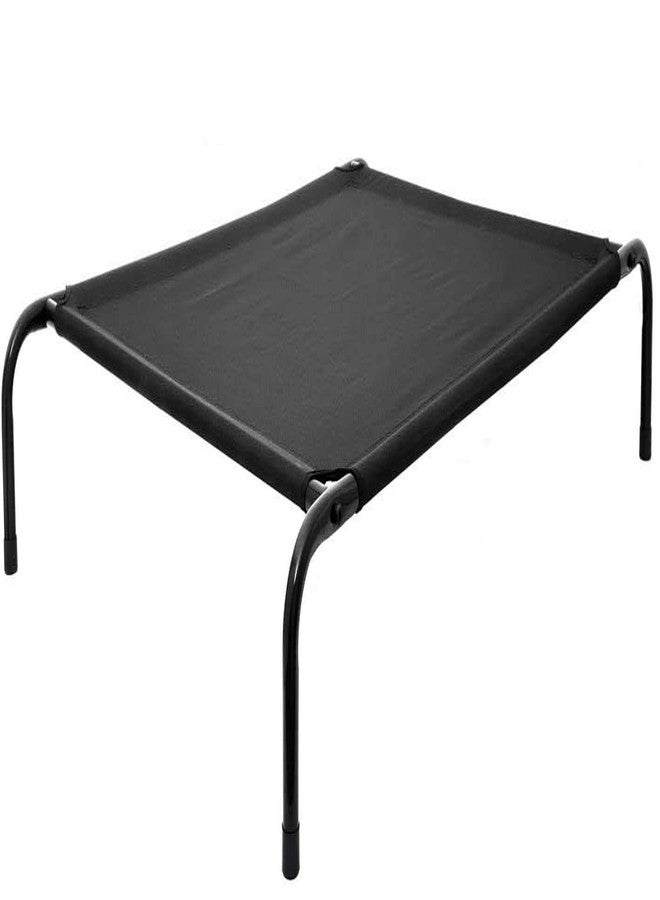 PAWSOME Dog Bed Pet Cat Raised Sides Camping Cot Indoor Outdoor Waterproof Black Small (Small, Black) - Image 2